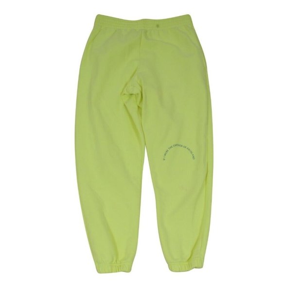 Martine Rose Mens If I Were The Emperor Sweat Pants Medium Neon Yellow Cotton - Picture 1 of 8